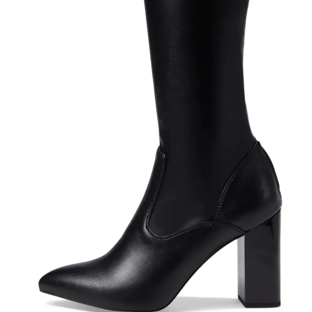 Franco Sarto Women's Katherine Knee High Boot, Black Wide Calf, 6